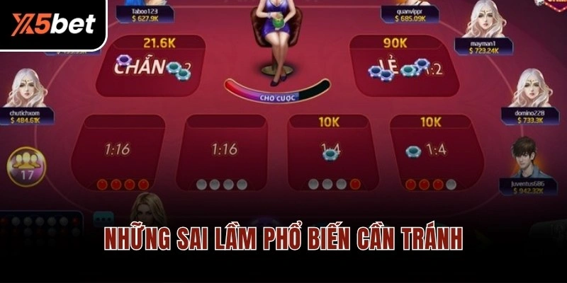 Những sai lầm phổ biến cần tránh