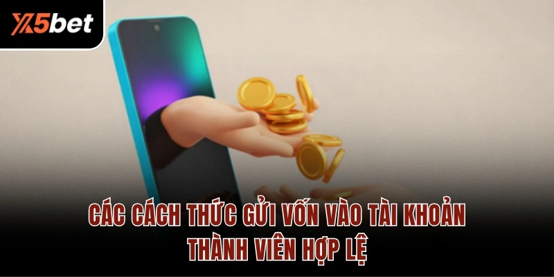 Các cách thức gửi vốn vào tài khoản thành viên hợp lệ
